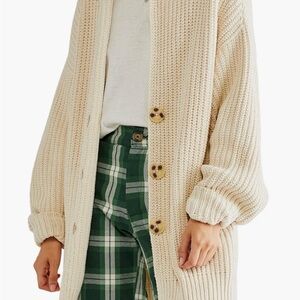 Free People “Swim Too Deep” Cardi – Cream – NWOT